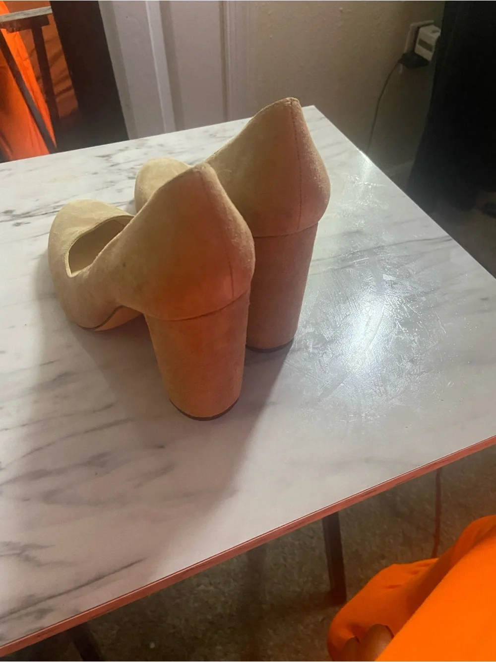 Nine West Beige Suede Pumps